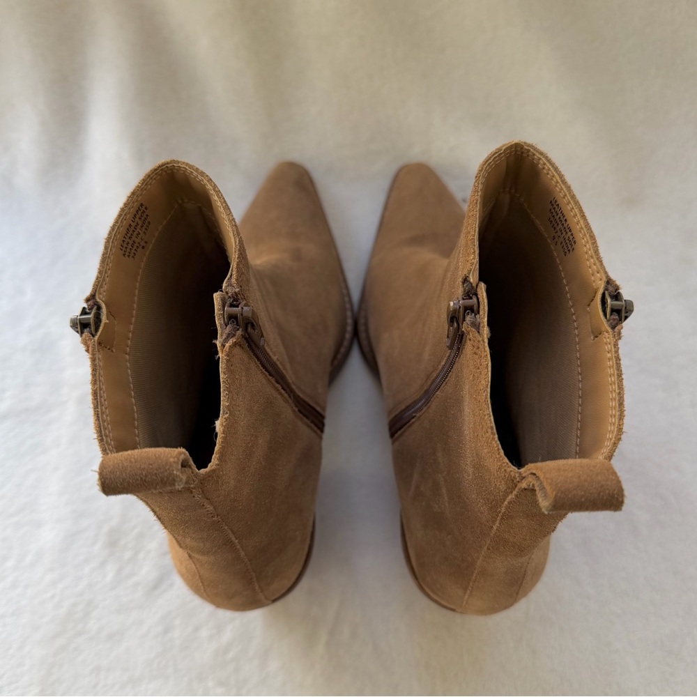 House of Harlow 1960 Revolve Tan Suede Western Booties Size 9.5 - Picture 7 of 16